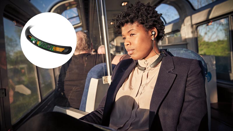 Image of Women enjoying Active Noise Cancellation.