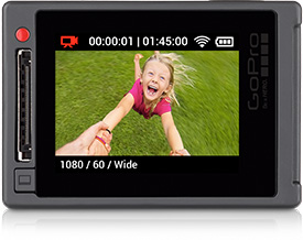 Built–in touch display.