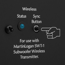 Dynamo 1000 and Dynamo 700 wireless sync button and status light.