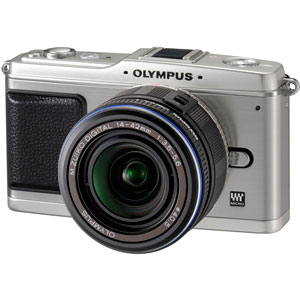 E-P1 with 14-42mm Lens Silver 12.3-megapixel Digital Camera image