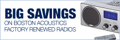 Save big on factory renewed Boston Radios