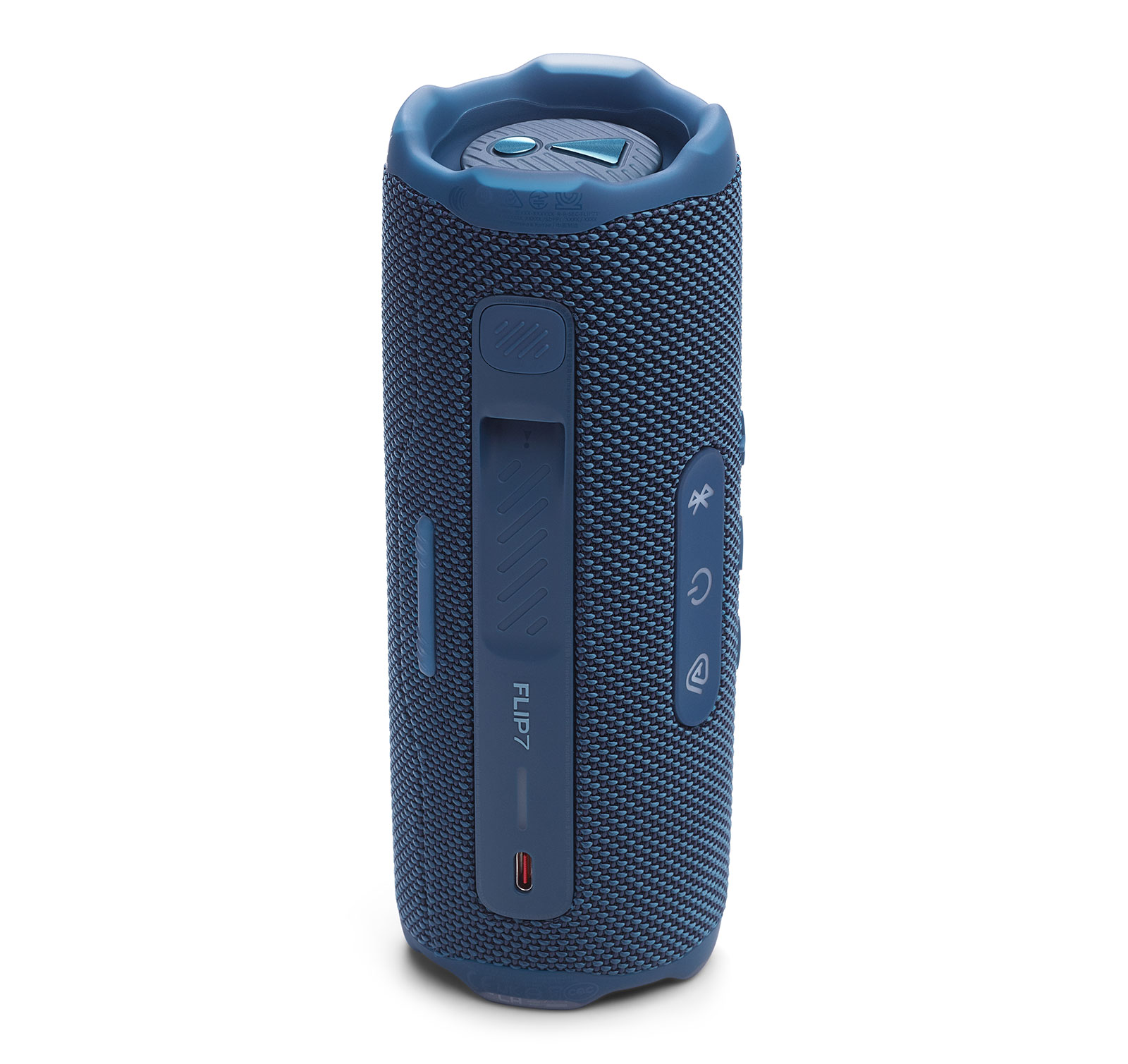 JBL FLIP 7 Bluetooth Speaker & divvi! Premium Hard Case Kit - Blue