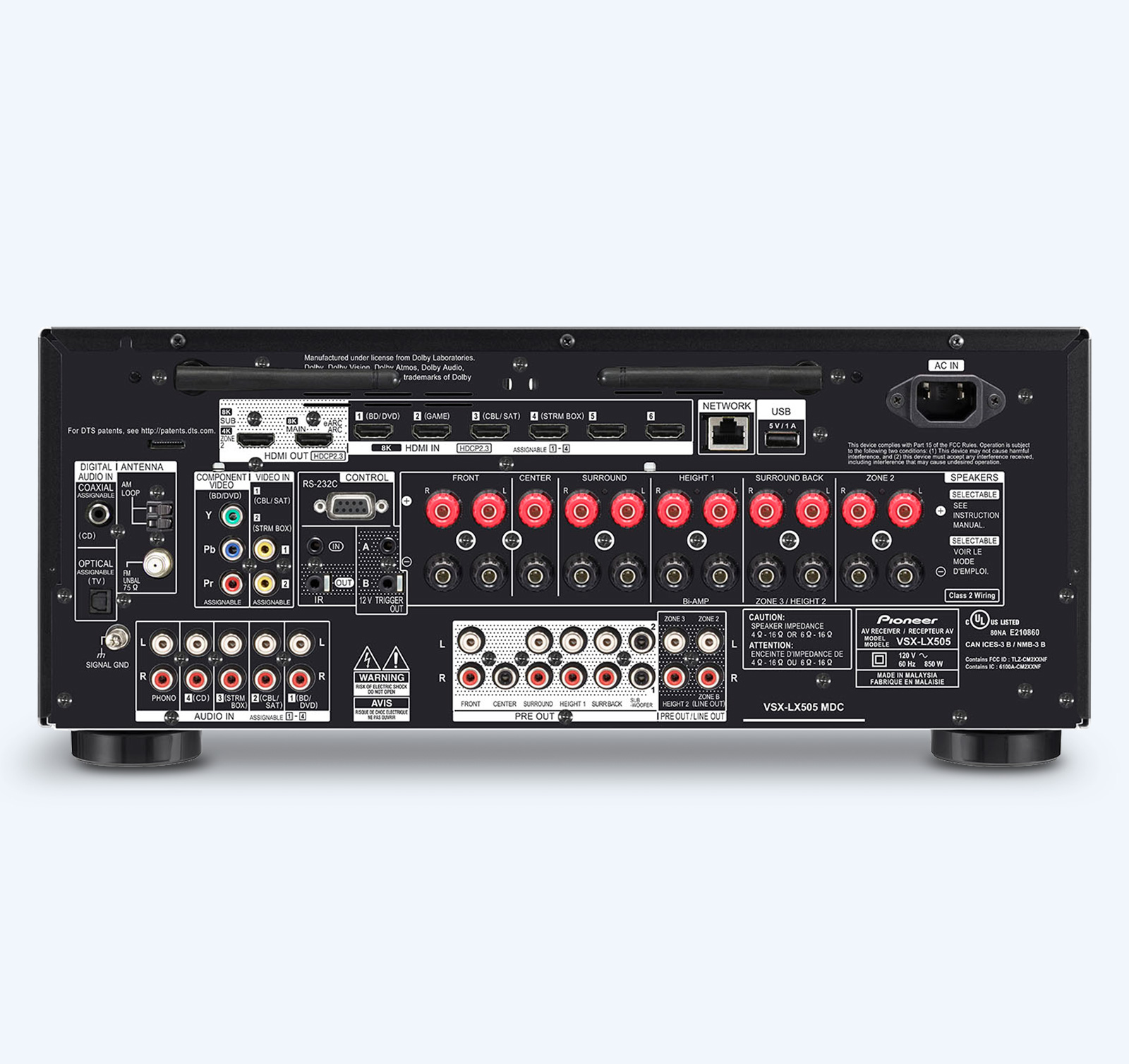 Pioneer Elite VSXLX505 AV Receiver -Minor Damage- Very Good